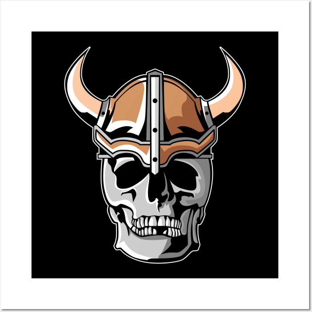 Viking Skull Wall Art by BarnawiMT